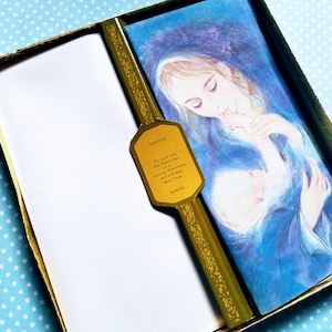Boîte de 13 cartes de Noël religieuses, 113B, cartes de Noël chrétiennes, catholique, Marie et l'enfant Jésus, cartes NOS, années 50, non utilisées, non signées