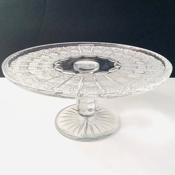 Crystal Cake Stand - Etsy