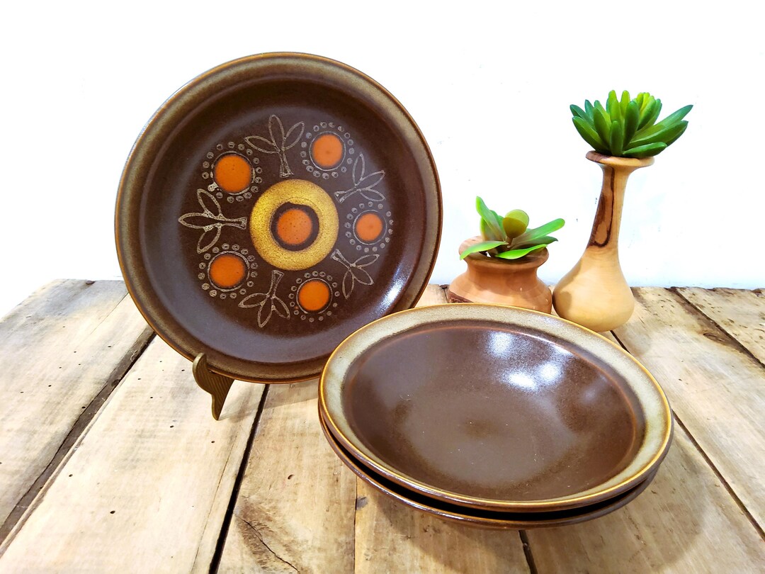 Georges Briard Aztec Ceramic Plates, MCM 1970s Dishware - Etsy