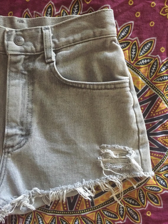 Vintage 80s Grey Stonewashed Lee High Waisted Den… - image 3