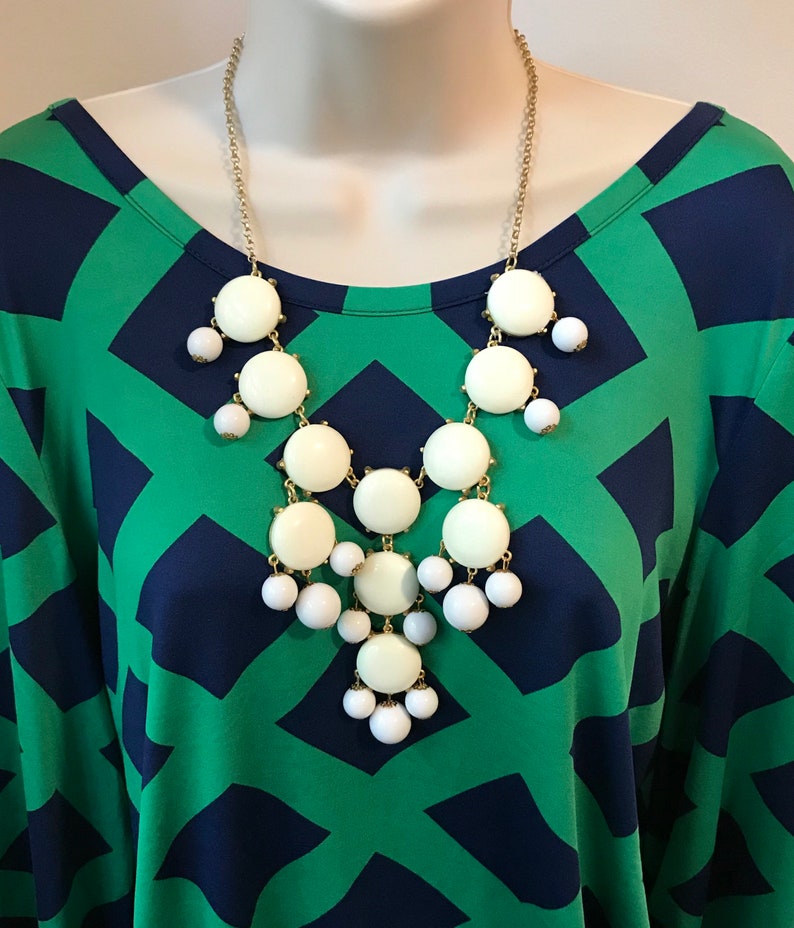 Fiesta Red Bubble Bib Beaded Chandelier Statement Necklace More Colors