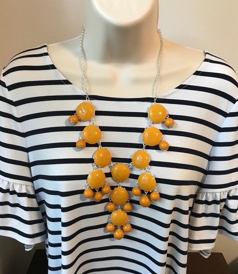 Fiesta Red Bubble Bib Beaded Chandelier Statement Necklace More Colors