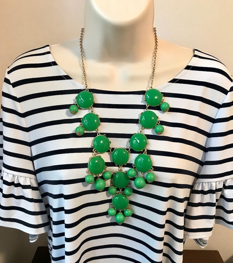 Fiesta Red Bubble Bib Beaded Chandelier Statement Necklace More Colors