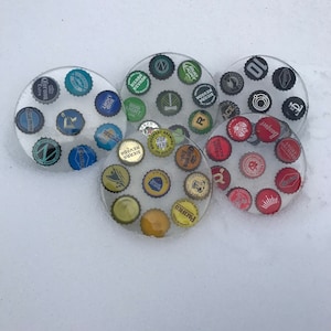XL Rainbow Beer Cap Coaster Set