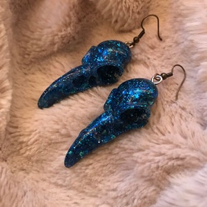 Raven Skull Earrings