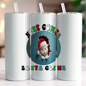 Santa Cat Claws Instant Download Christmas Graphic  Sublimate On Ornament Shirt Bags Mugs Tumblers Etc