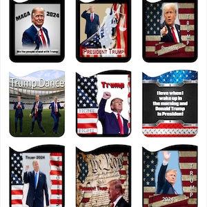 9種類のトランプグラフィック - クレジットカードホルダー - 携帯電話用iPhoneウォレットキャディIDケース 即時ダウンロード