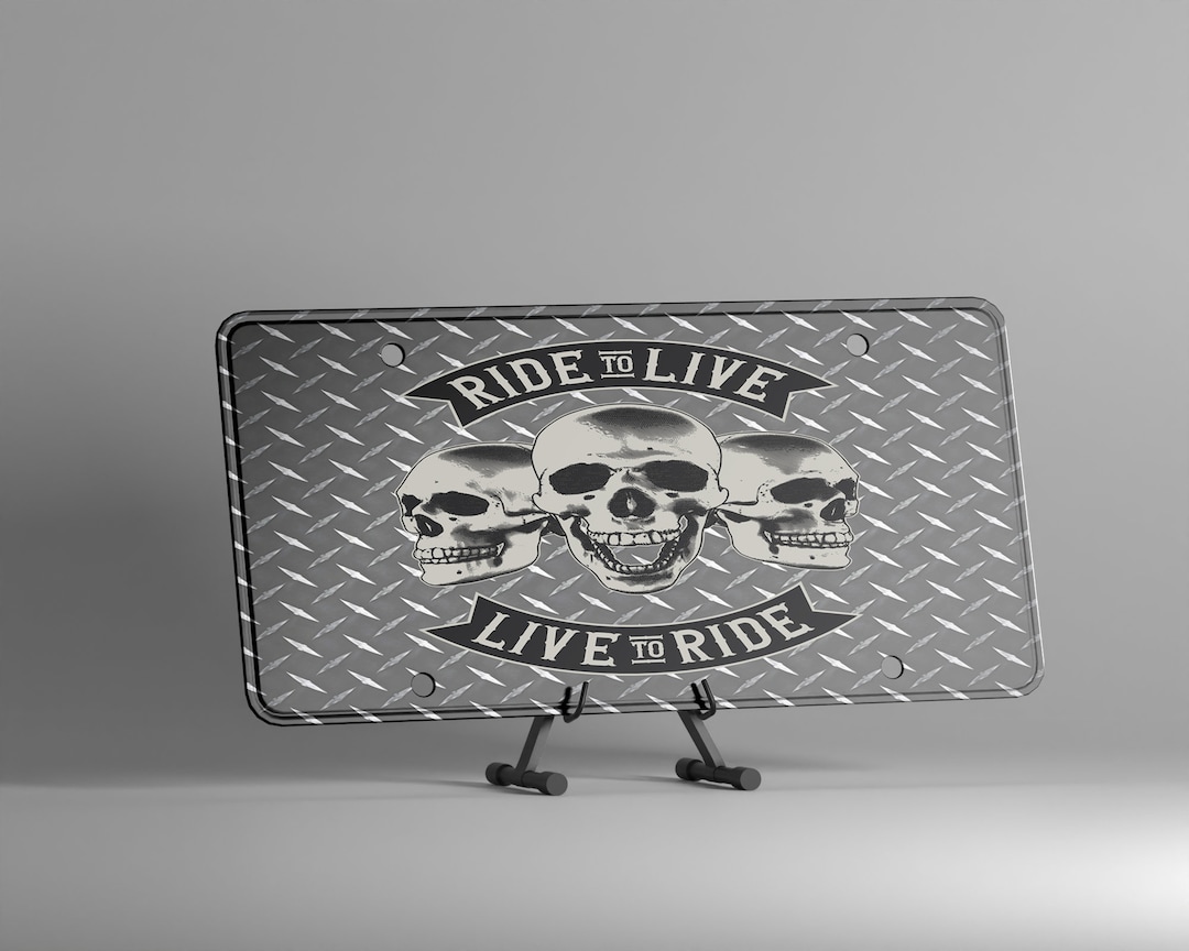 Skulls - Live to Ride - OOAK Instant Download Graphic - Sublimation ...