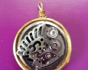OOAK Steampunk Watch Parts Necklace