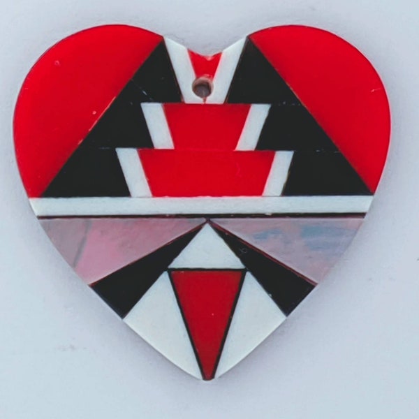 Inlayed Native Designed Heart cabs