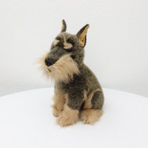 stuffed schnauzer dog