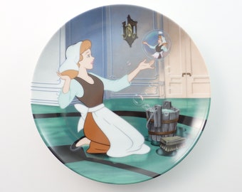 Vintage Cinderella Plate 1989, Sing Sweet Nightingale, Disney Princess Walt Disney Plate, Disney Art, Disney Gift, Nursery Decor