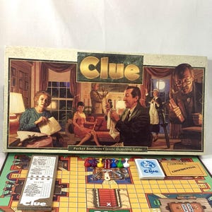 Vintage 90s Clue Game, Hasbro Parker Brothers Detective Game 1992, Clue Board Game, Family Game Night