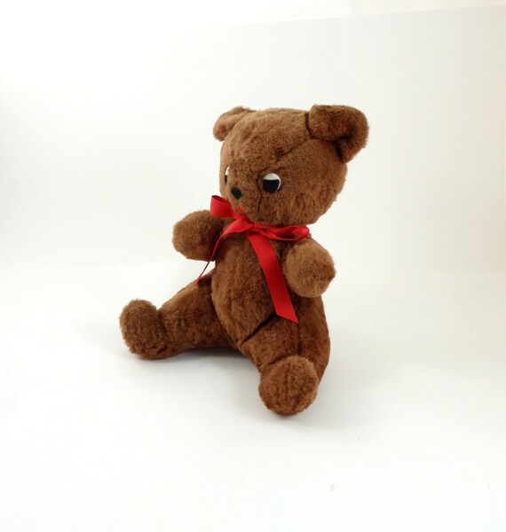 Vintage 70s Pillow Pets Plush Stuffed Teddy Bear Stuffed Etsy