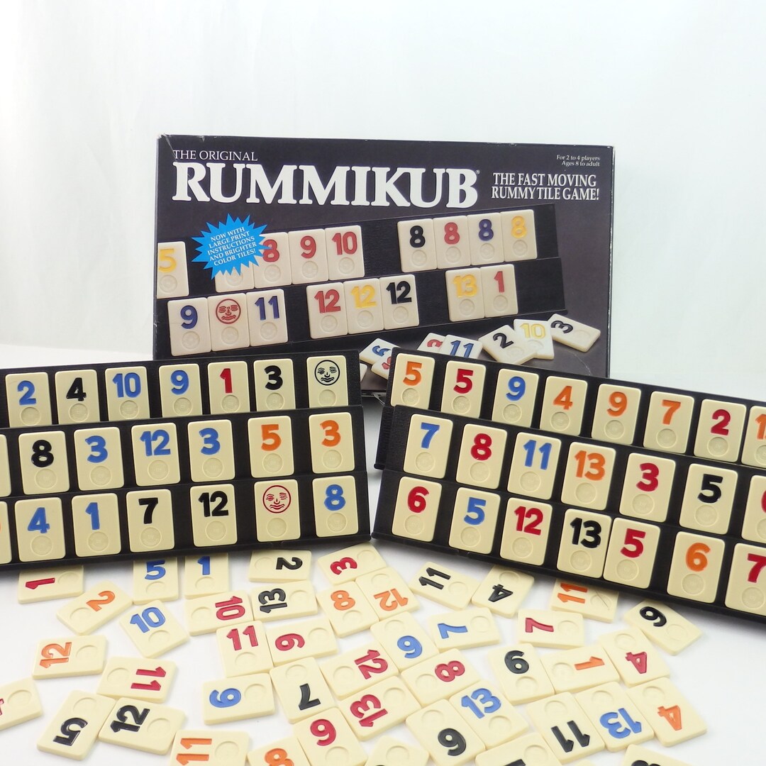 Vintage Rummikub Game Pressman 1990 Rummikub Board Game Etsy