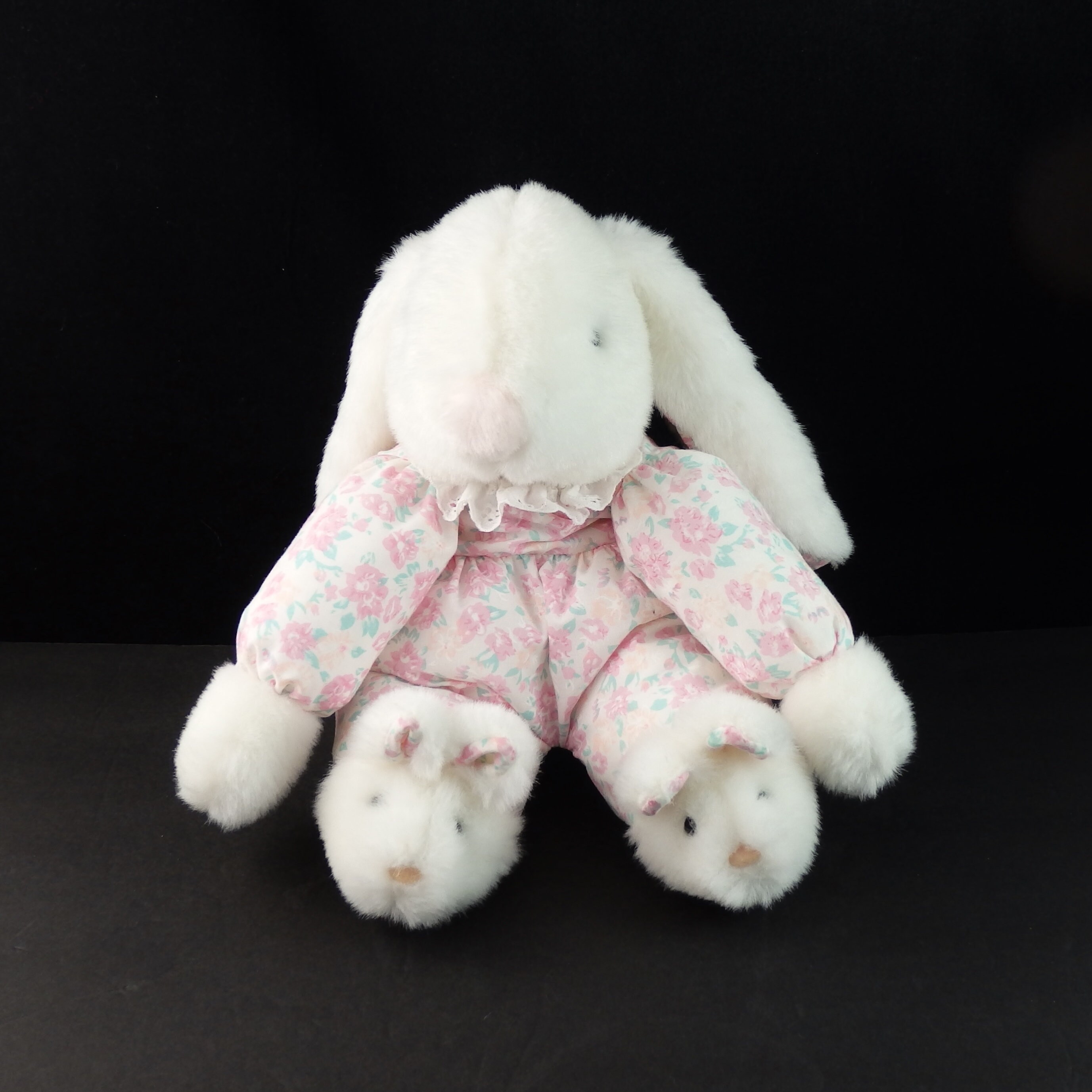 floral bunny stuffed animal