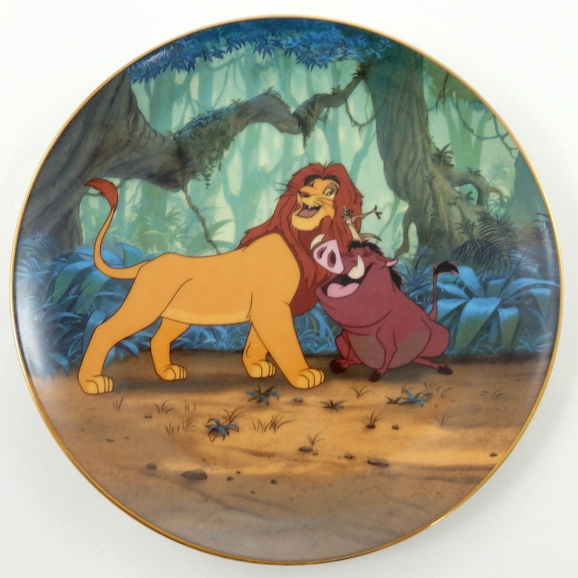Vintage The Bradford Exchange Lion King Plate 1995 Hakuna Etsy