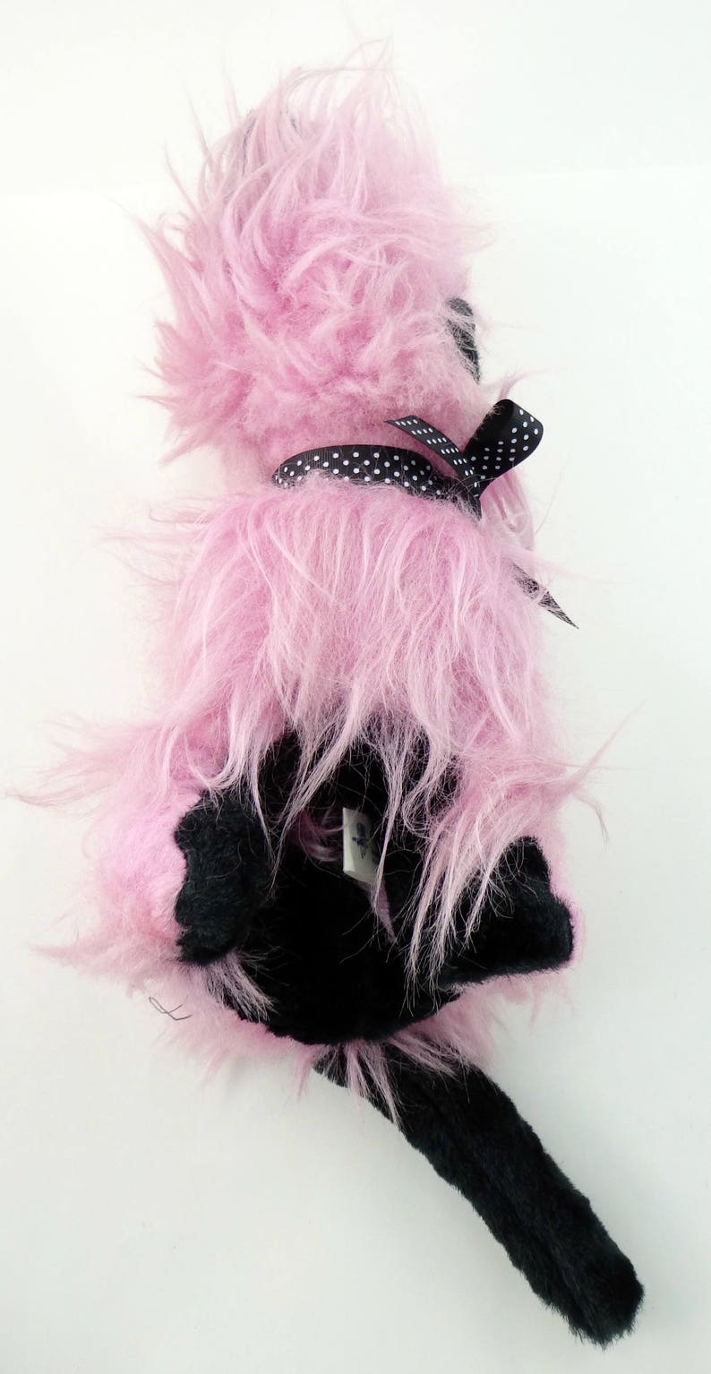 Vintage 50s Pink Cat Plush Toy 1950s Stuffed Animal Plush Vintage 50s Pink Cat Plush Toy 1950s Stuffed Animal Plush