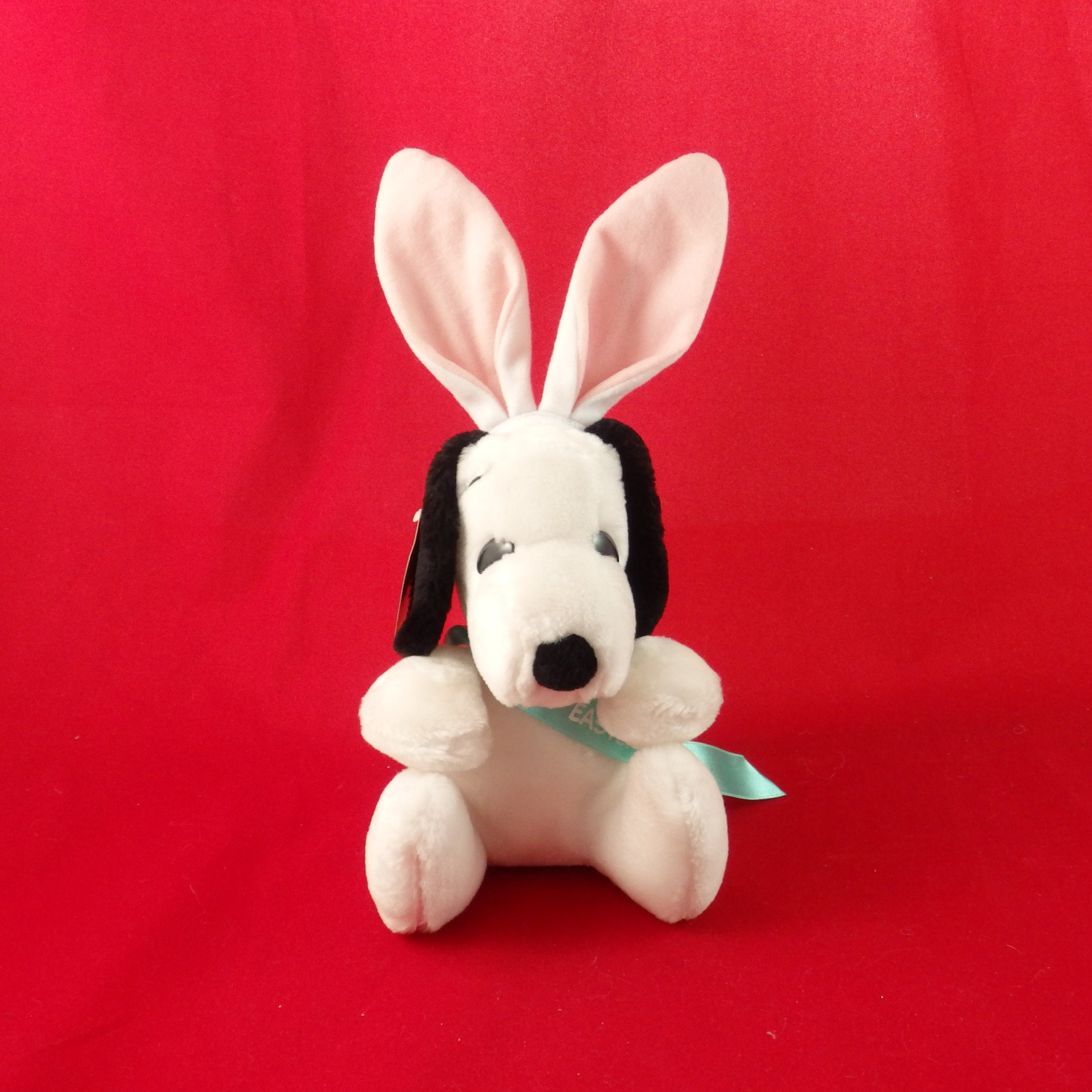 snoopy easter bunny plush