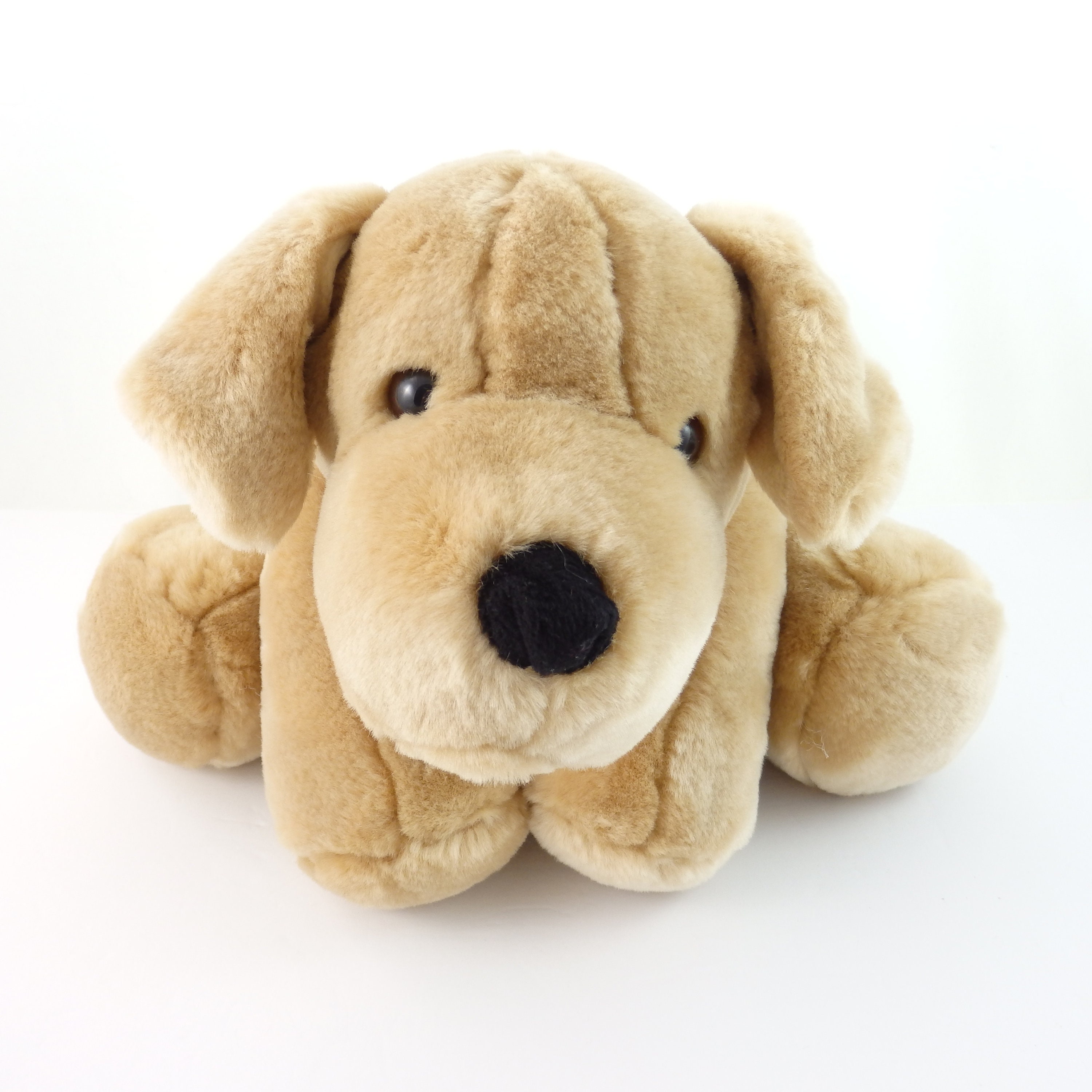 stuffed yellow lab puppy