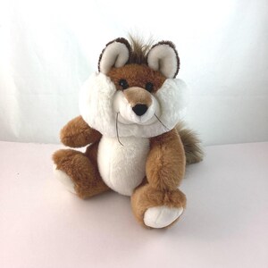 Vintage 90s Red Fox Plush Toy, American Wego, Stuffed Animal, Stuffed Fox Plushie, Plush Fox Toy, Stuffed Toy