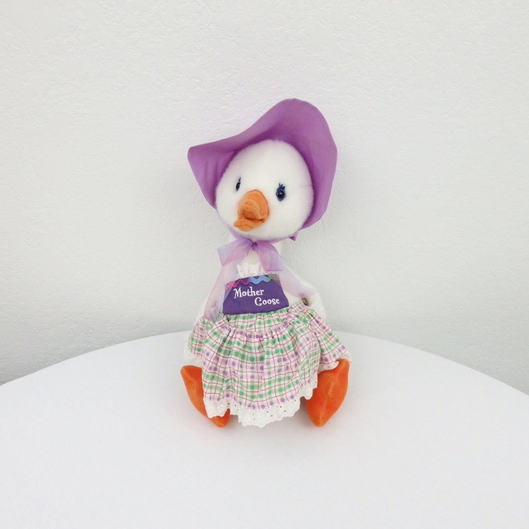 Vintage 90s Mother Goose Plush Toy Nursery Rhymes Stuffed Etsy