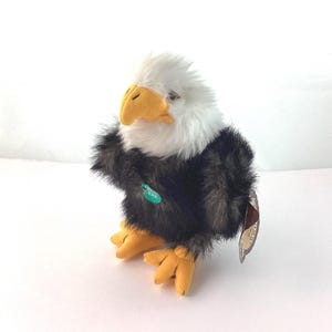 Vintage Ranger Rex Forest Friends Weißkopfseeadler Plüschtier, Edison sprechen Plüschadler Stofftier, Stofftier, Stoffadler Plushie