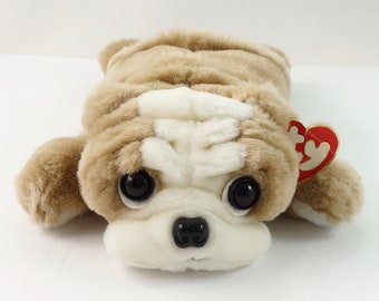 "TY" BEANIE BABIES...PUGSLY D.O.B...MAY 2,1996.....RETIRED..#339 "TY" BEANIE BABIES...PUGSLY D.O.B...MAY 2,1996.....RETIRED..#339