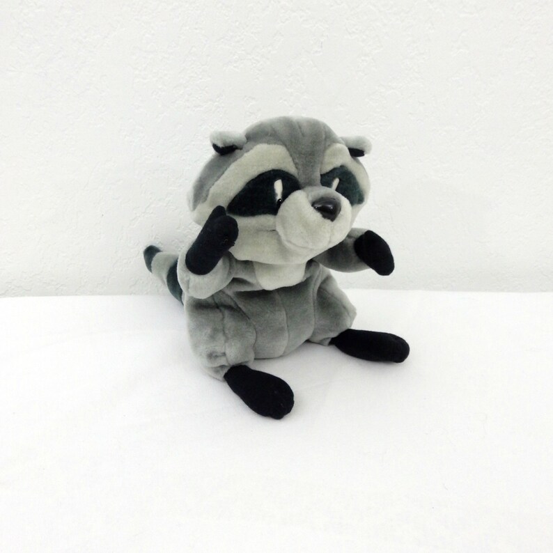 giant stuffed raccoon