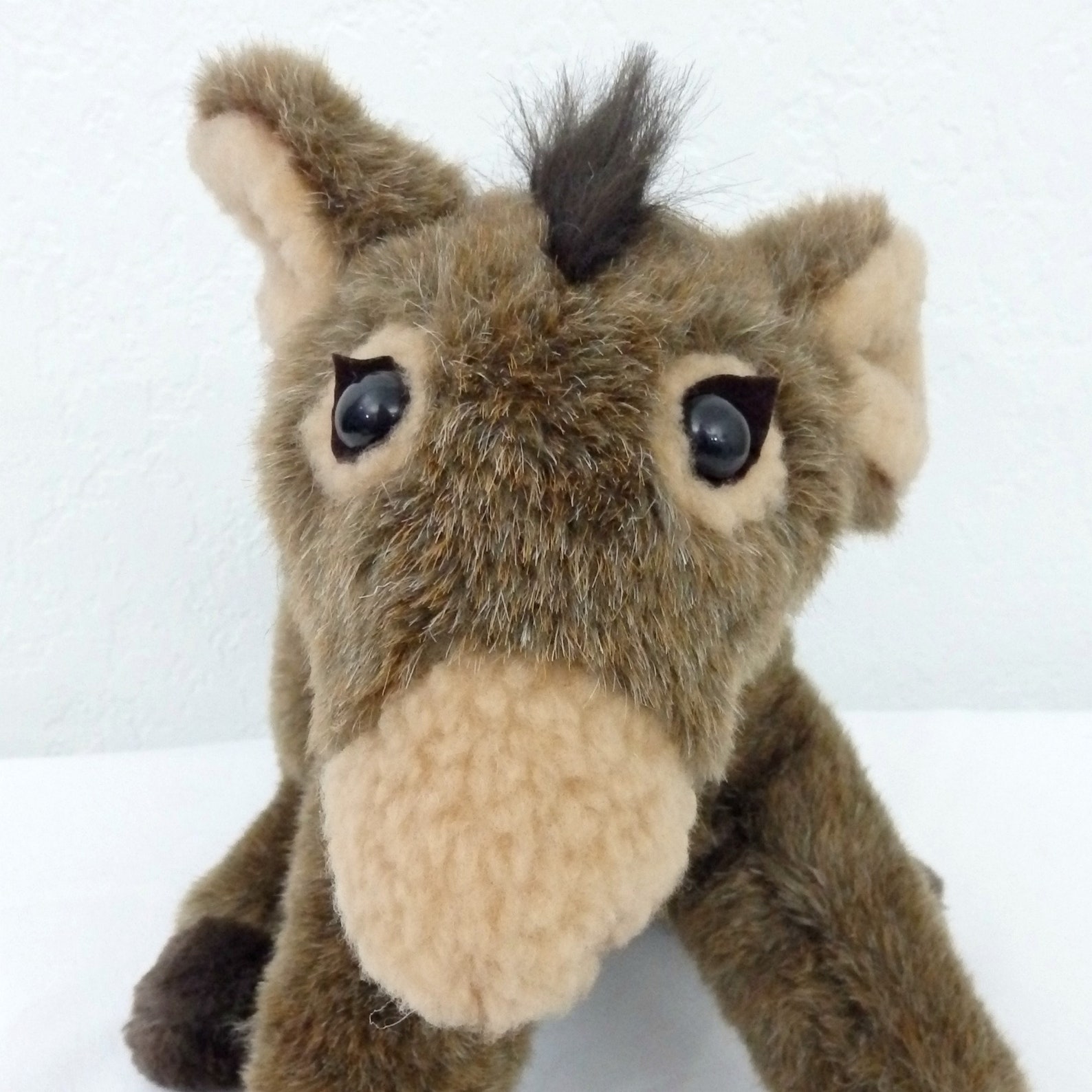 Vintage 80s Brown Baby Donkey Plush Toy Stuffed Animal | Etsy