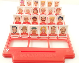 Vintage 90s Guess Who Game 1998 Milton Bradley Family Game Etsy