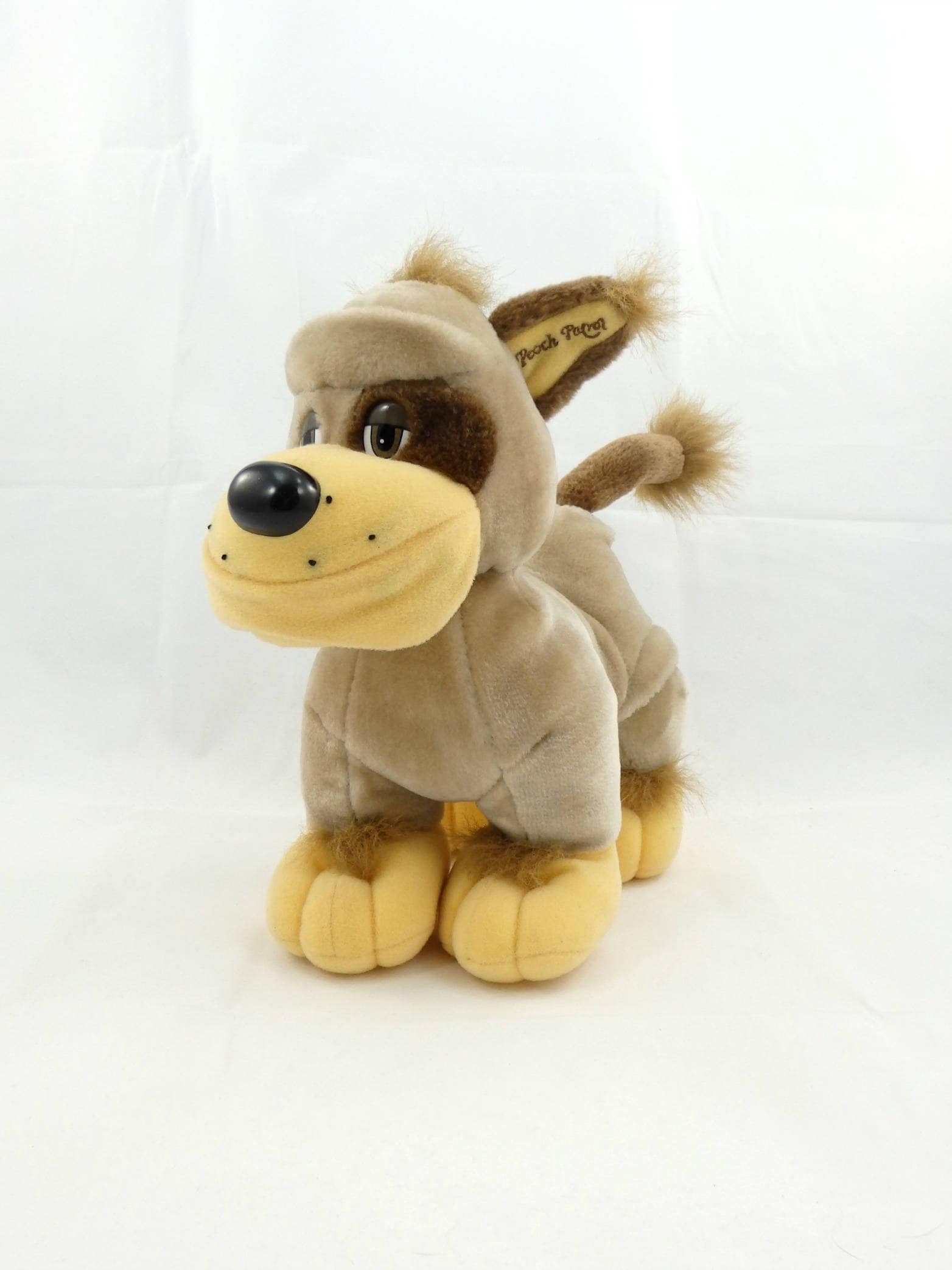 Vintage 80s Pooch Patrol Dog Stuffie, Guard Dog, Tonka Toy, Plush
