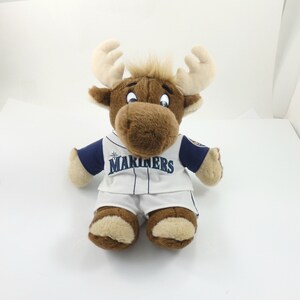 Vintage 90s Mariner Moose Plush Toy Seattle Mariners Mascot Stuffed Animal Plush Moose Stuffed Moose Stuffed Toy Baseball MLB 15.5 Etsy