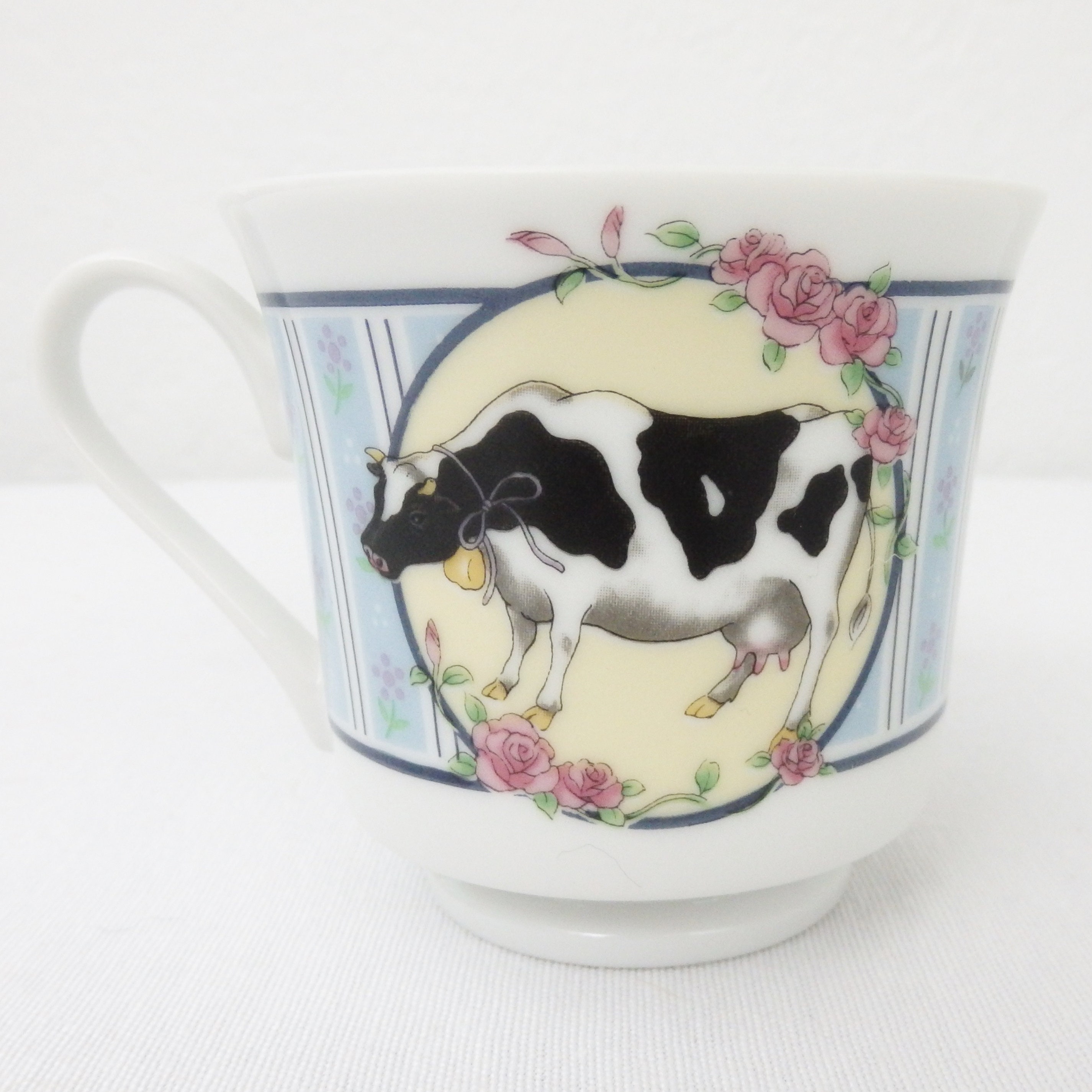 Vintage Cow Teacup Set of 4 Cow Teacups Cow Mug Farm Mug Etsy
