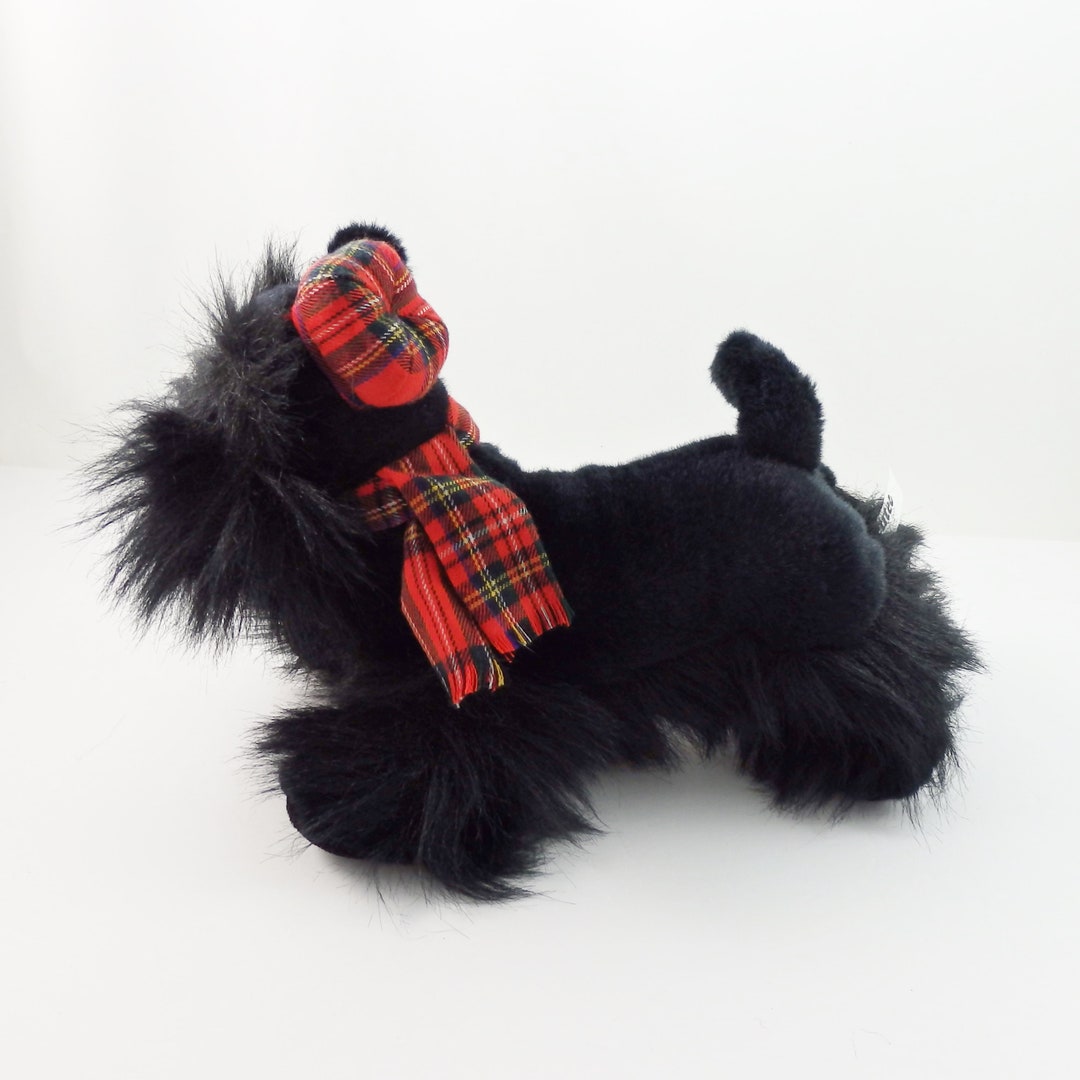 Vintage Scotty Dog Plush Toy Scottish Terrier Plush Stuffed Etsy