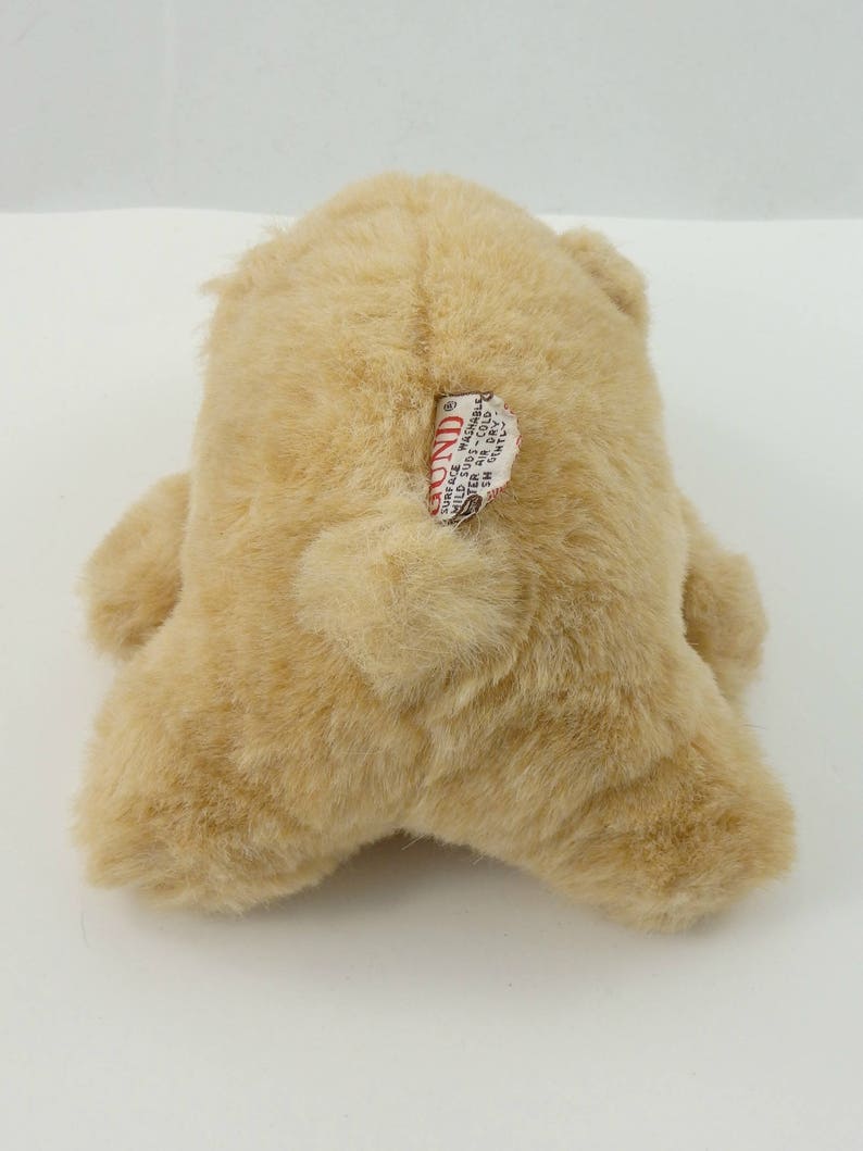 Vintage 80s Gund Tan Bear Plush Toy Teddy Bear Stuffed Bear | Etsy