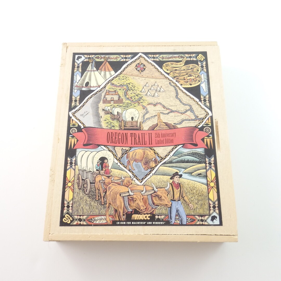 Vintage 1996 Oregon Trail II PC Game 25th Anniversary CD Rom for