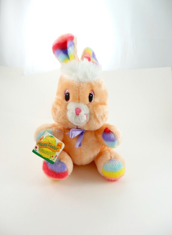 rainbow stuffed bunny