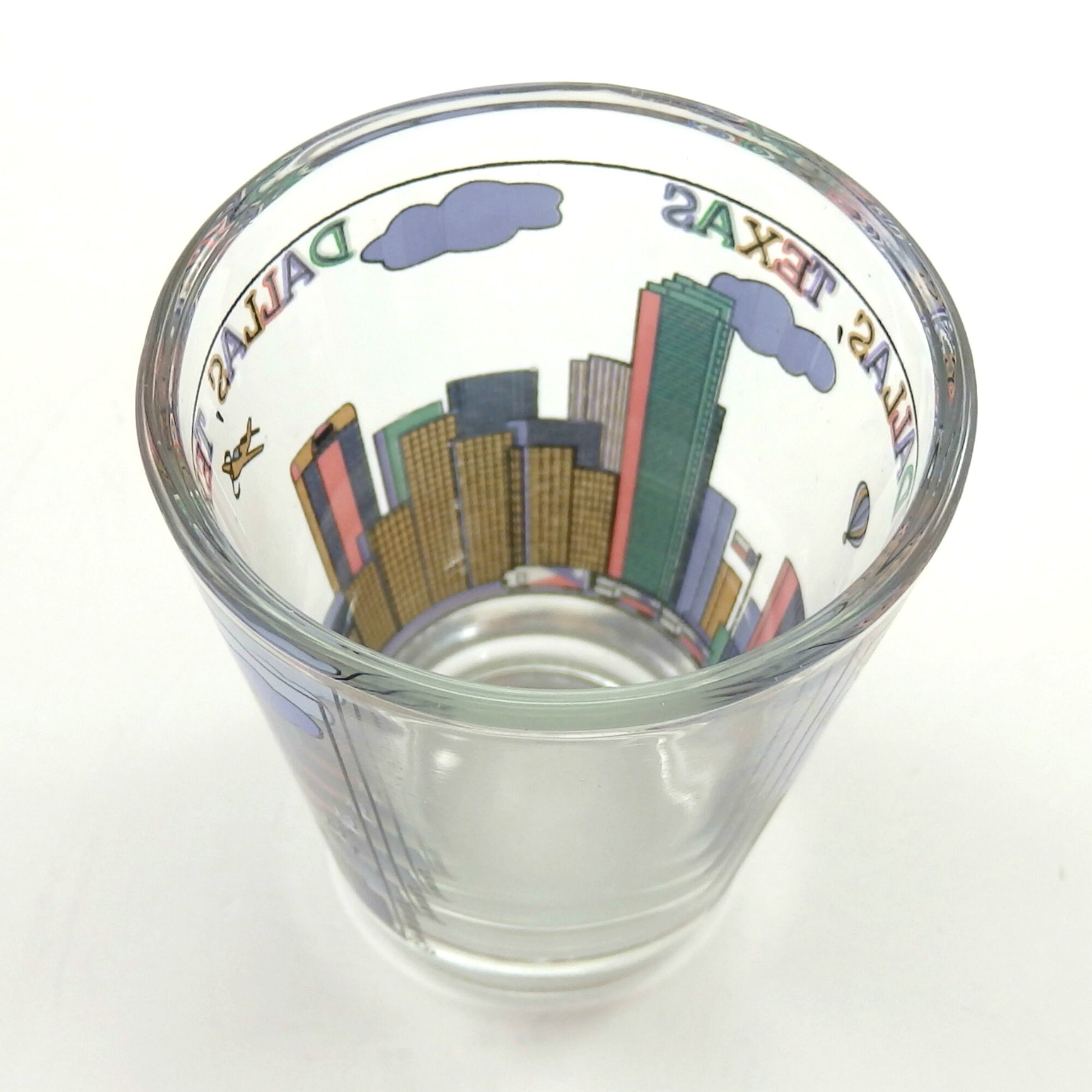 Vintage Dallas Shot Glass Dallas Souvenir Shot Glass Dallas Etsy