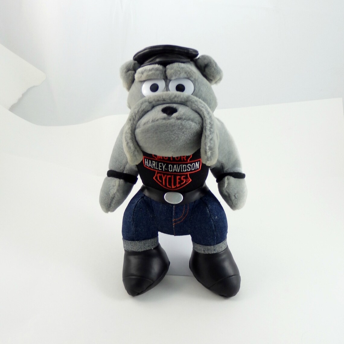 Vintage 90s Harley Davidson Bulldog Plush Toy Biker Gift | Etsy