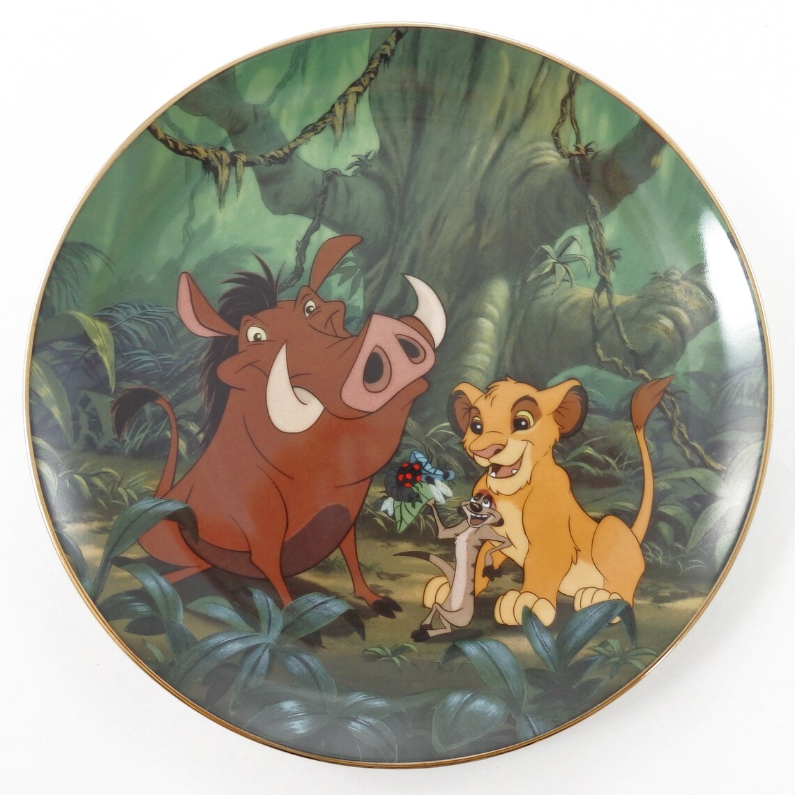 Vintage The Bradford Exchange Lion King Plate 1995 A Crunchy Etsy