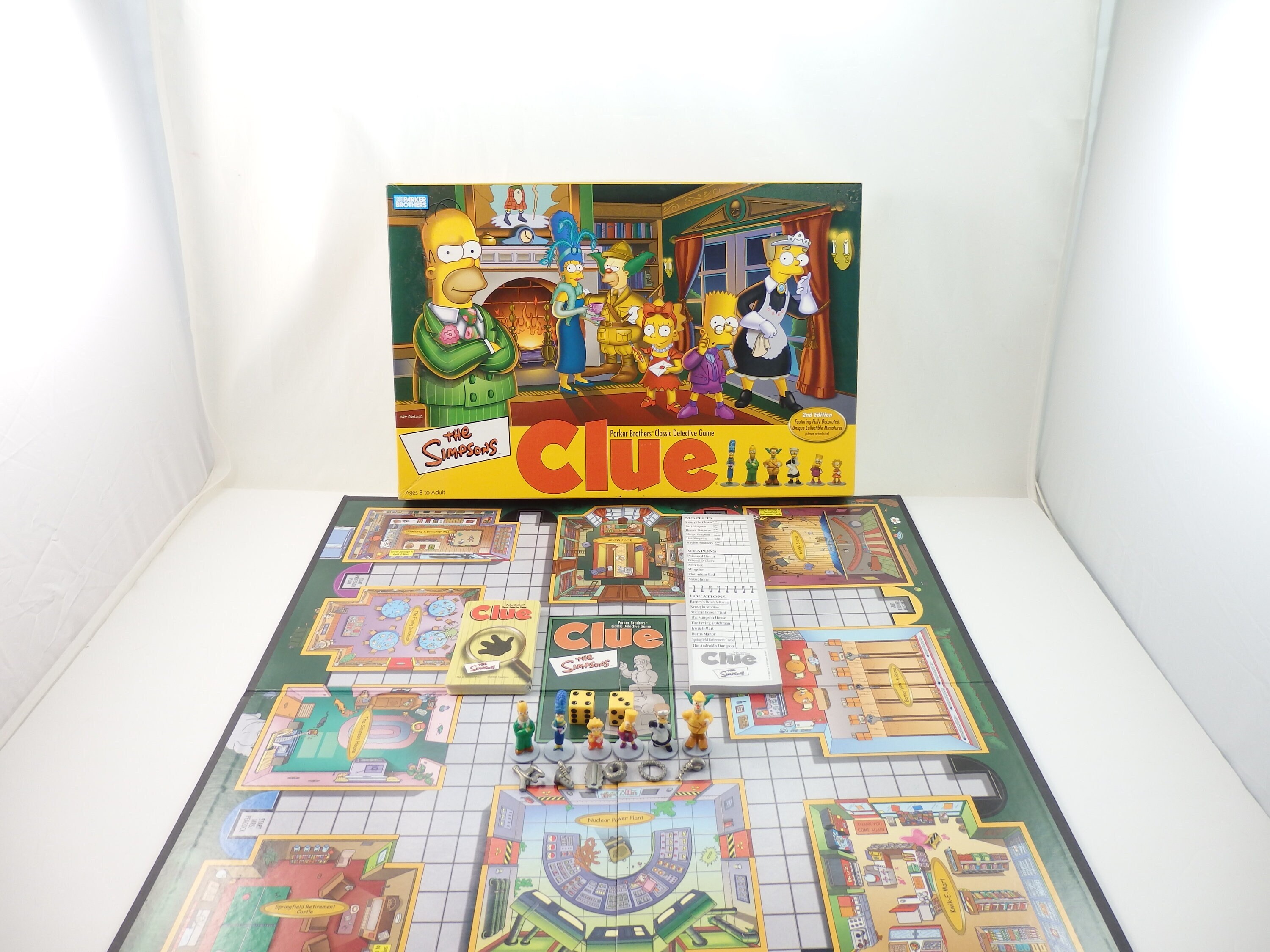 Vintage The Simpsons Clue Game Parker Brothers Detective Game - Etsy Schweiz