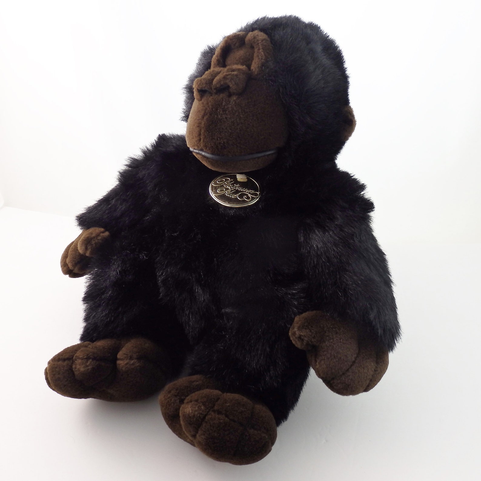 Vintage Platinum Plush Gorilla Plush Toy Black Gorilla | Etsy