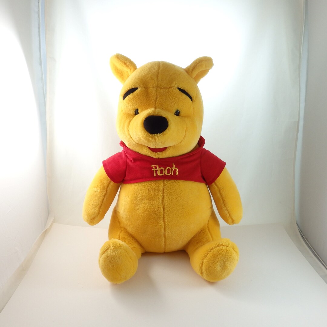 Vintage Disney Winnie the Pooh Plush Toy Big Pooh Bear Plush Etsy