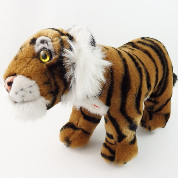 Jouet en peluche tigre parlant vintage, Rudy de la forêt tropicale de  Bufford, jouet de tigre, animal en peluche, peluche de tigre en peluche,  tigre en peluche parlant -  France