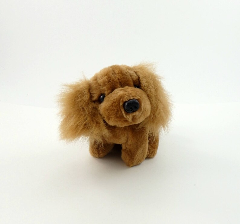 Vintage 80s Spaniel Plush Dog Lover Gift Floppy Ear Dog Stuffed Puppy Cockerspaniel Gift Collectible Dog Spaniel Gift Brown Spaniel