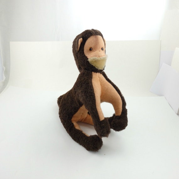 Vintage 50s Ideal Posy Animals Monkey Plush Toy Stuffed Etsy