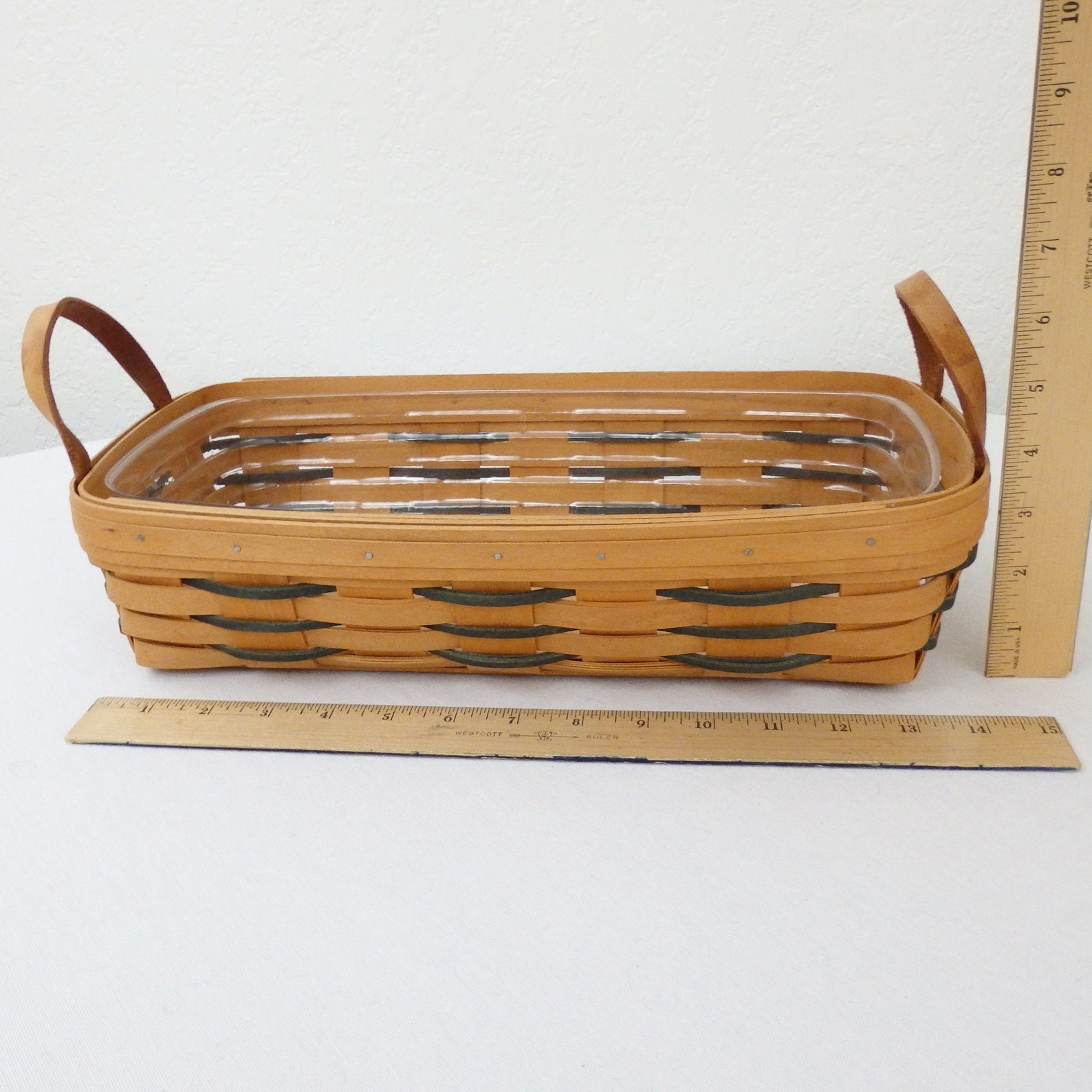 Vintage Longaberger Bread Basket and Plastic Liner Etsy