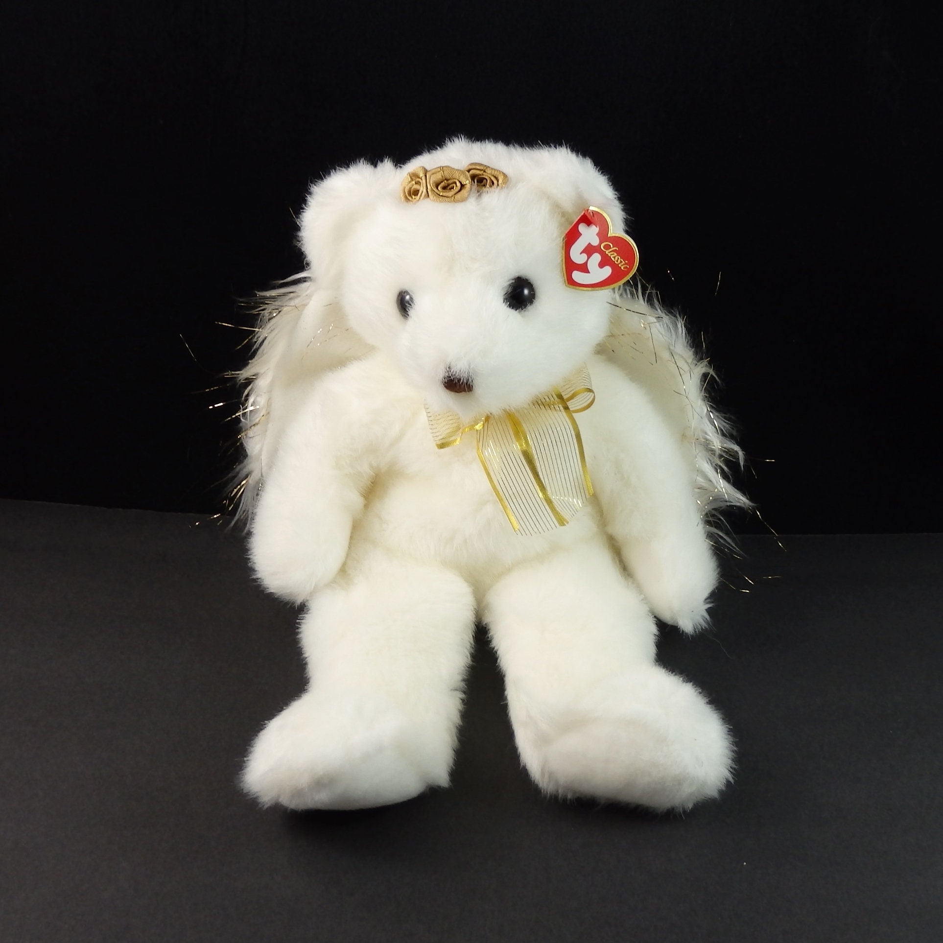 Vintage Ty Classic Angel Bear Plush Toy Divine Teddy Bear Etsy UK