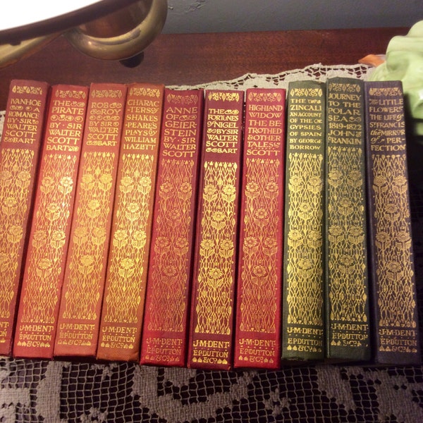 Antique Everyman Collection: Sir Walter Scott, The Pirate, Rob Roy; Ivanhoe; George Borrow, William Hazlitt, St Francis, John  Franklin